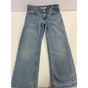 Levis 514 Jeans Boy's Size 5 Blue Straight Slim Fit Classic Blend Denim